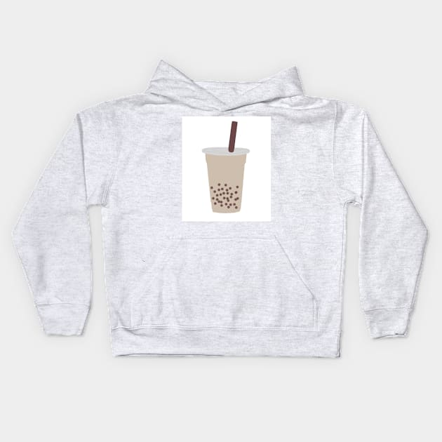 BOBA MILK TEA Kids Hoodie by theartsyarmyxo